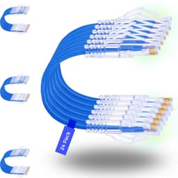 Patch Cable Cat6A Azul slim 1ft